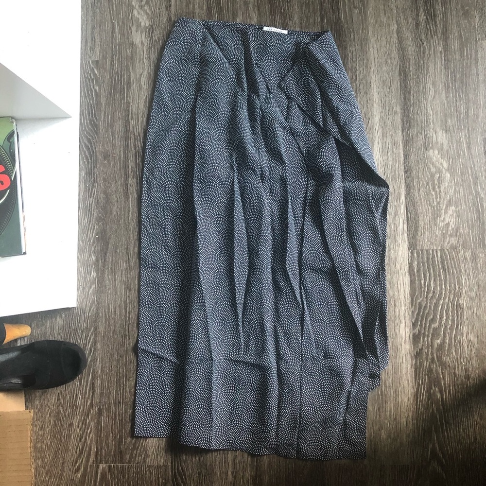 Equipment maxi skirt with side ruffle